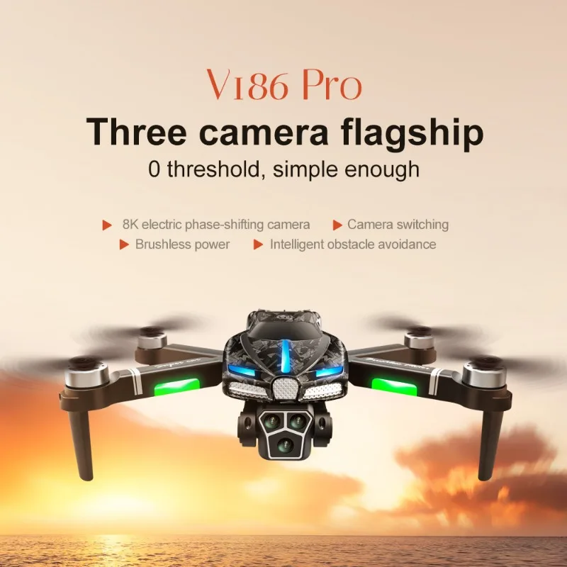 Drone Camera Professional - Drone V186 Pro Baru Motor Tanpa