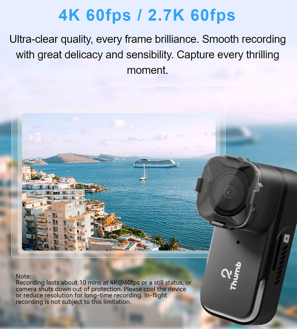Drone Camera 4K - Versi Baru RunCam Thumb 2 4K