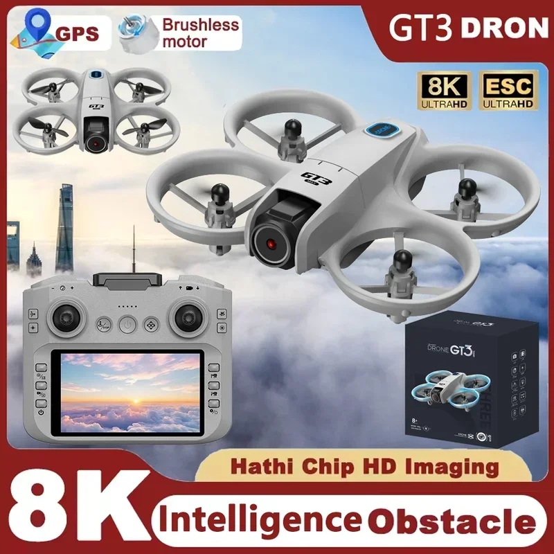 Drone Camera 4K - Drone Mini GT3 Baru Rc Quadcopter