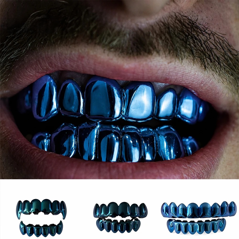 Drone Camera Stabilized - Set Grillz Hip Hop Warna Biru
