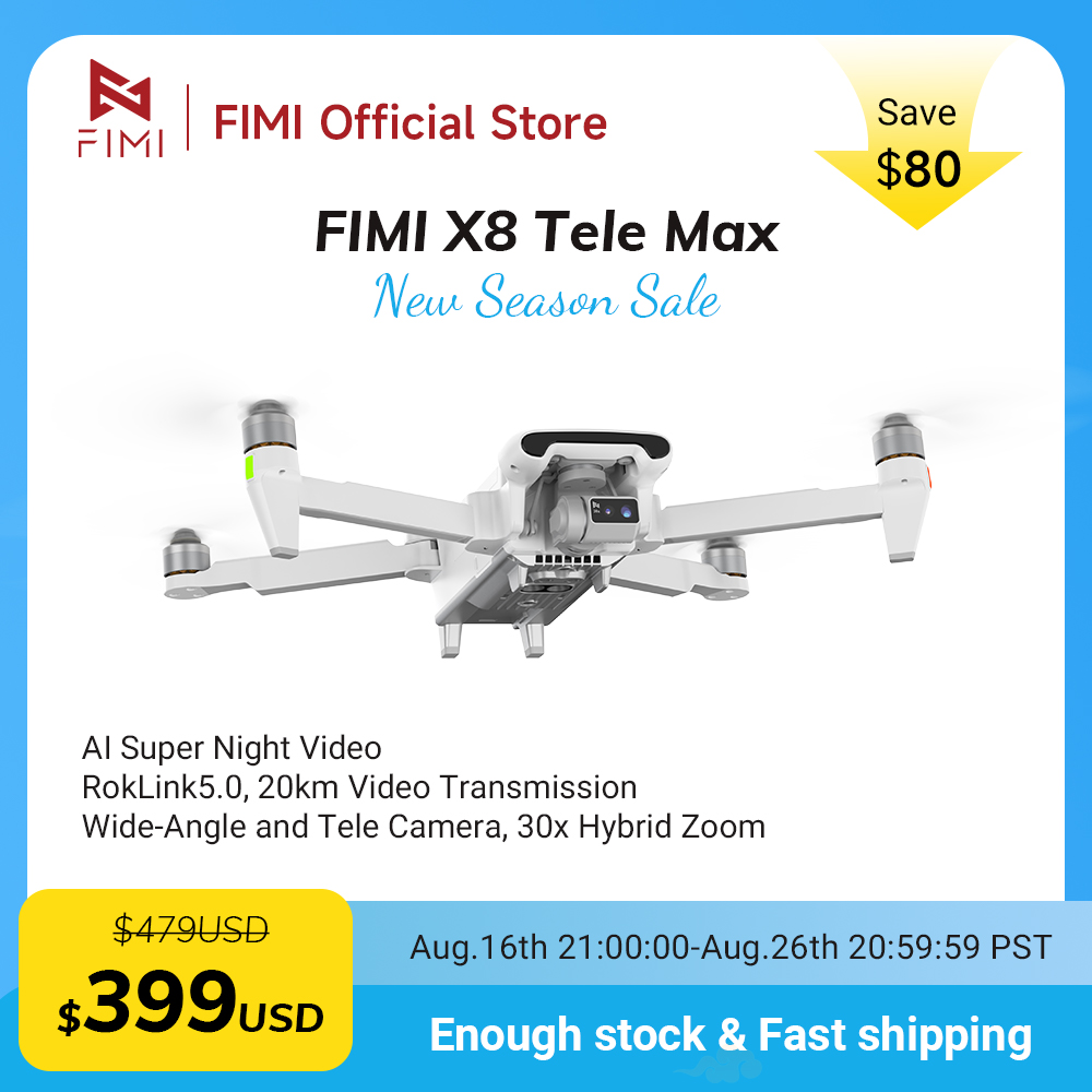 Drone Camera Wide Angle - Drone FIMI X8 Tele Max dengan