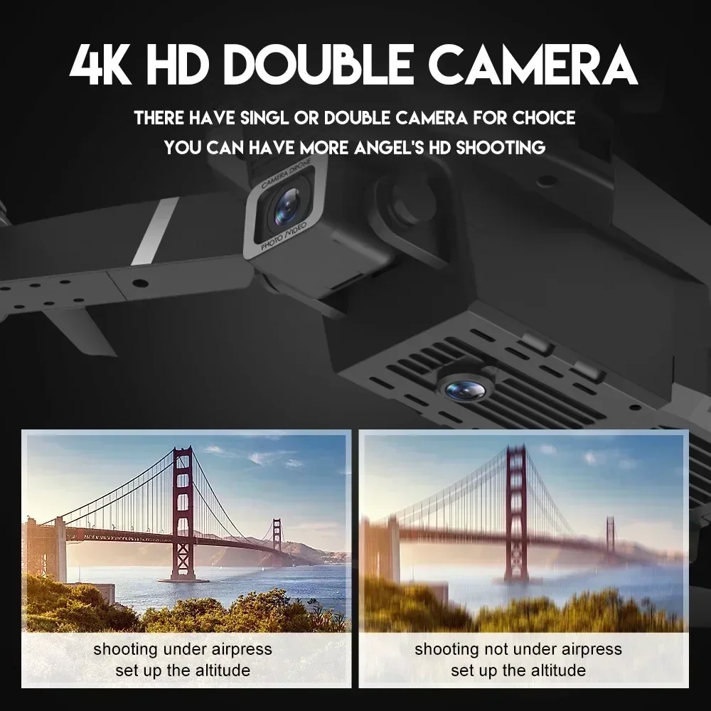 E88 Pro Drone FPV kamera sudut - Drone Camera 4K ulasan dan harga