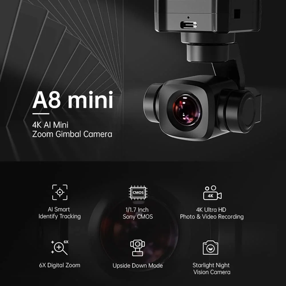 Kamera Gimbal SIYI A8 Mini 4K  - Drone Camera Vlog ulasan dan harga