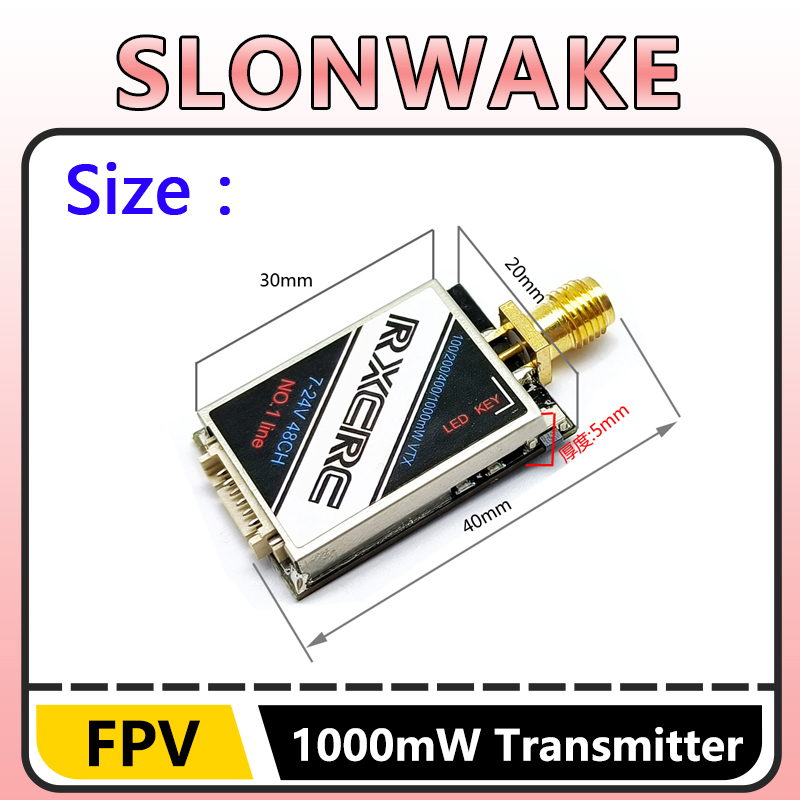 SLONWAKE 5.8G 48CH 1W VTX 100/ - Drone Camera Lens ulasan dan harga