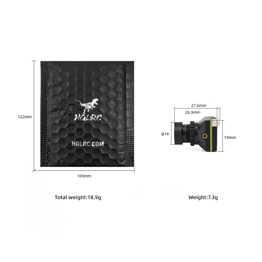 Kamera FPV HGLRC L1 1200TVL HD - Drone Camera Wide Angle ulasan dan harga