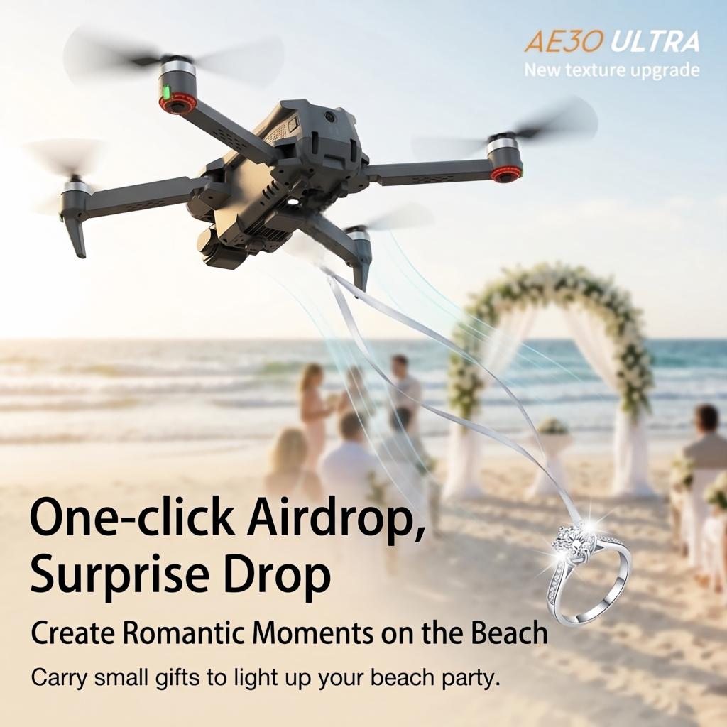 Drone GPS AE30 Ultra Baru Kame - Drone Camera With Gimbal ulasan dan harga